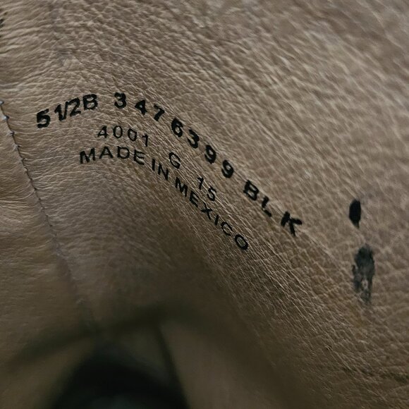 Frye Veronica Black Leather Combat & Moto Boots like new wear 1 time - Picture 12 of 13